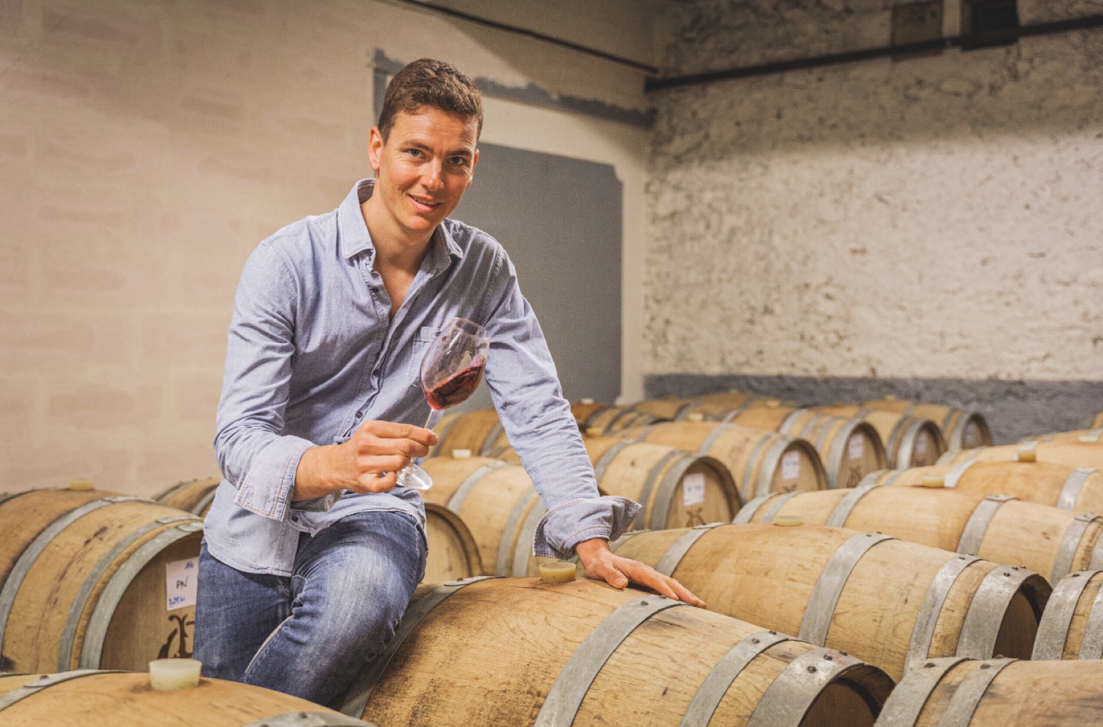 In the barrel cellar — half-muids