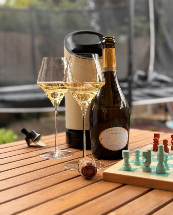 Champagne & Chess

So lautete das (spontane) Motto an diesem spätsommerlichen Freitag, an dem sonst gar nichts wirklich geplant war.

Die Kinder…