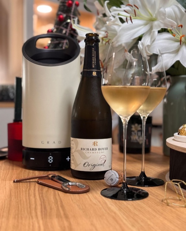 Der @champagnerichardroyer – Originel – Blanc de Noirs (Extra Brut) war nach den Feiertagen, an einem gemütlichen Abend, genau das richtige Glas zum…