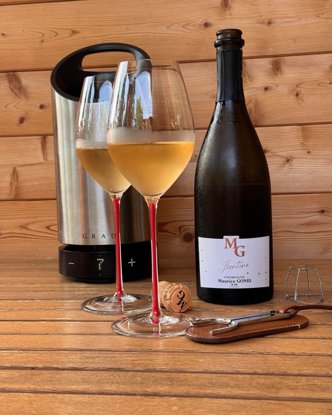 Die Léontine 2021 von @champagnemauricegonel ist der Jahrgangs-Meunier des Hauses, und schon die Vinifikation macht klar, dass das kein Alltagswein sein soll: 12 Monate im alten… (1)