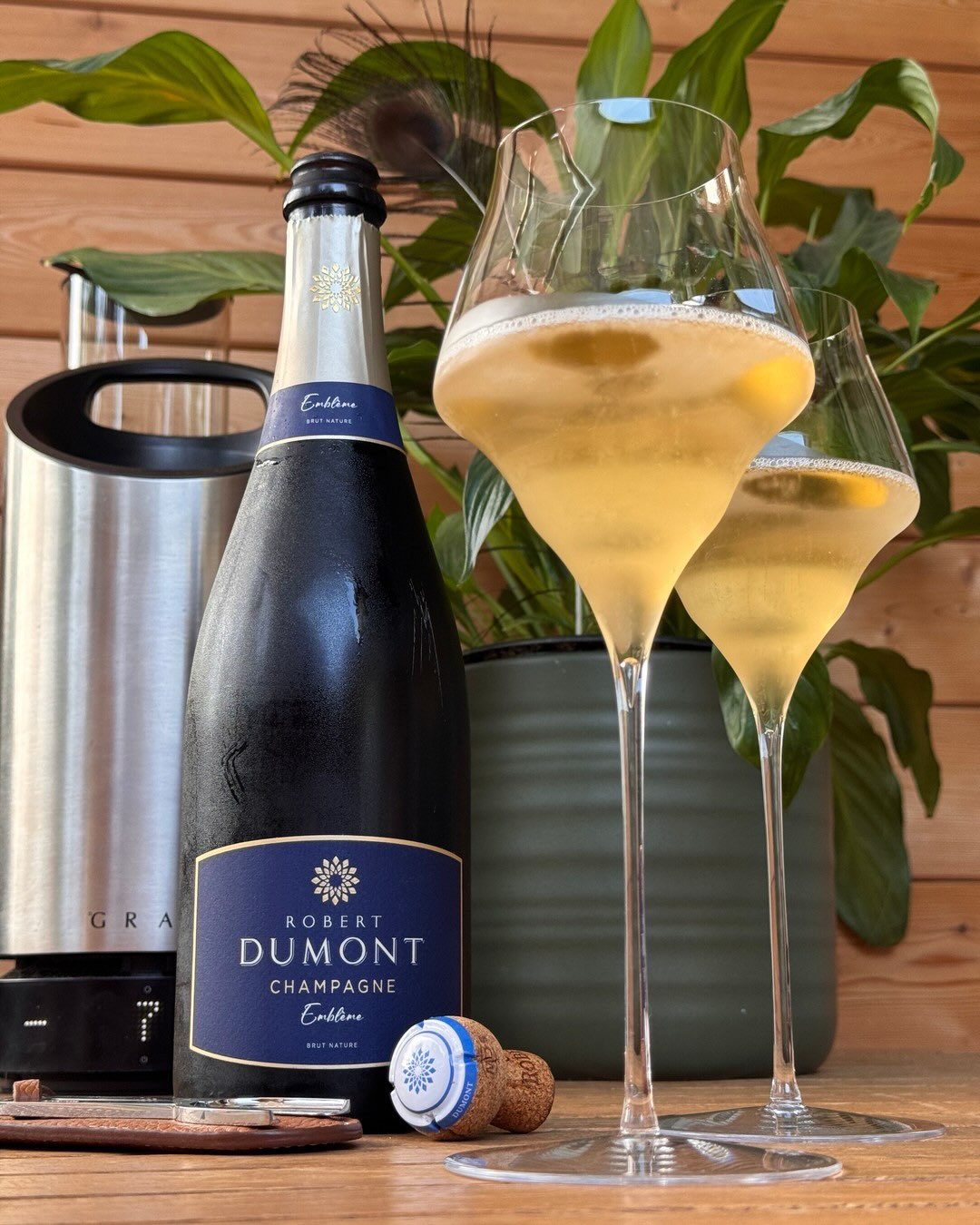 Der Emblème von @champagne.robertdumont ist mit 100% Pinot Noir und 0 g/l Dosage sehr konsequent. Kein Restzucker, nichts, das die Struktur weicher macht. Was übrig bleibt, ist … (8)