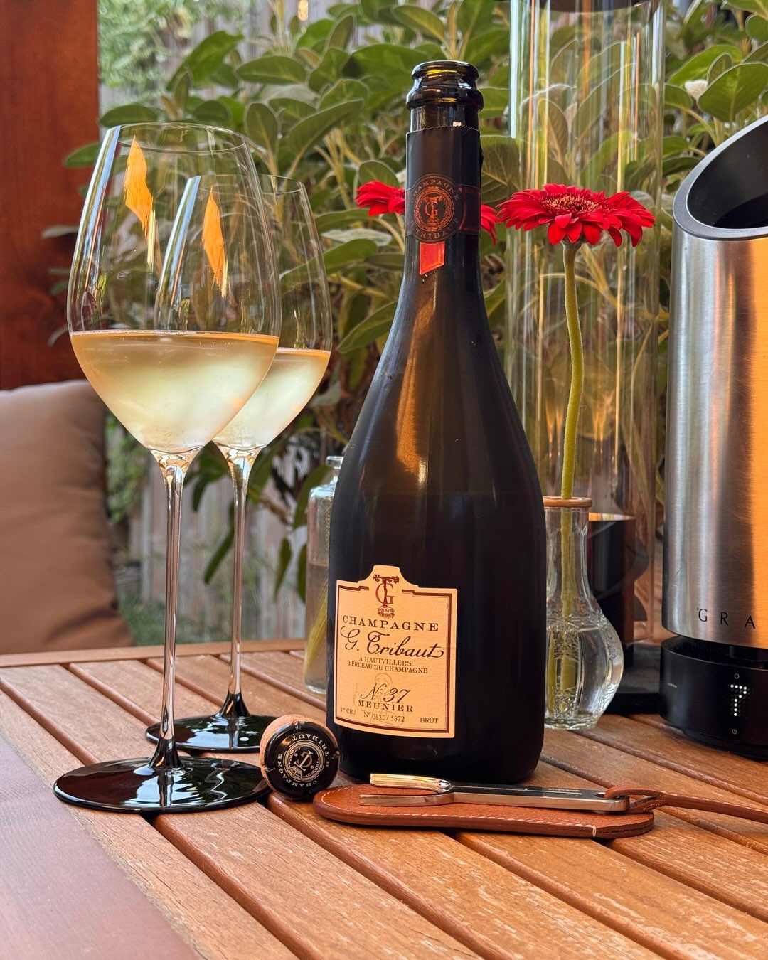 100% Pinot Meunier aus Hautvillers, dem Dorf, in dem Dom Pérignon gewirkt hat und heute begraben liegt. Die Cuvée N°37 von @champagne_g.tribaut ist ihr Meunier-Statement. Keine … (7)