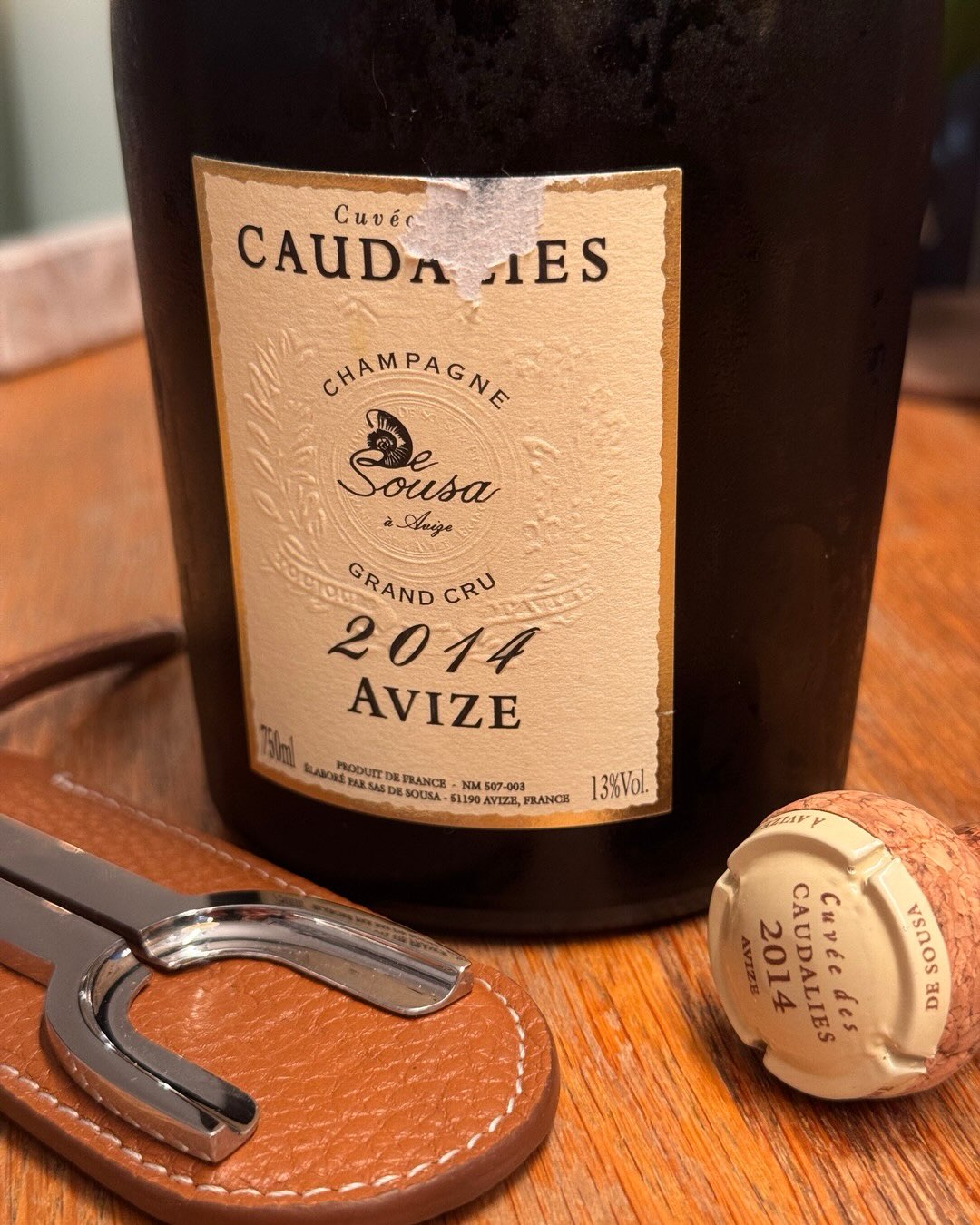 Nach dem 2006er Caudalies im April ist jetzt der 2014er dran. 100% Chardonnay, keine Filtration, 60+ Jahre alte Reben aus Les Pierres Vaudons in Avize. Der Millésime 2014 von @c… (5)