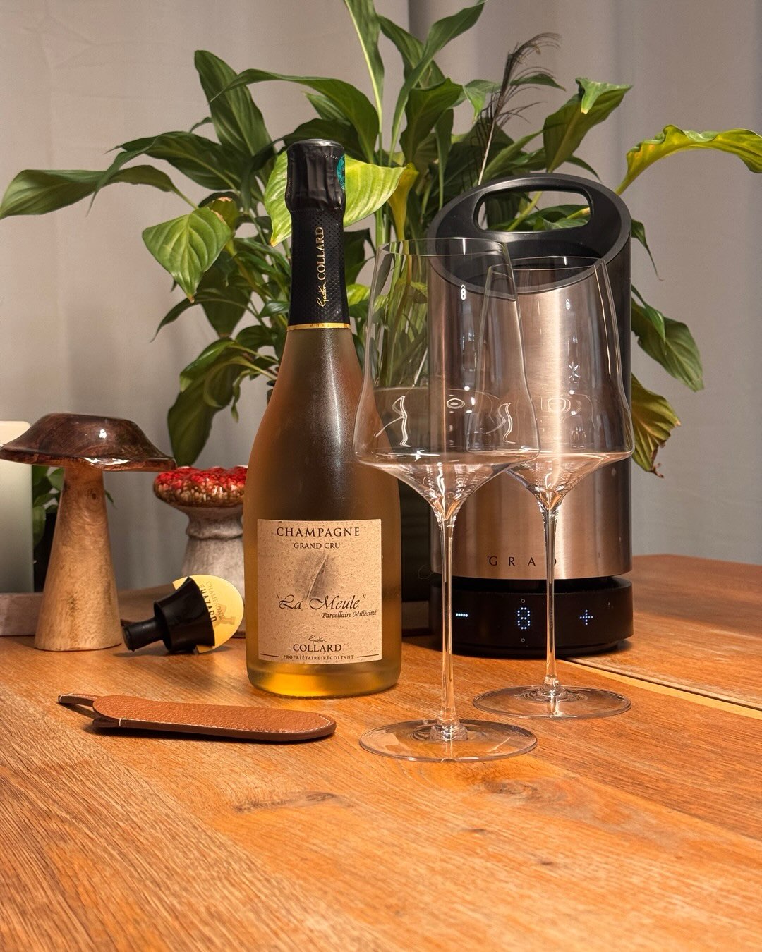 1 g/L Dosage bei einem Parzellen-Pinot Noir aus Bouzy. Fast sechs Jahre auf der Hefe. Weder filtriert noch geschönt. @champagnegastoncollard La Meule ist ein Parzellen-Millésime… (3)