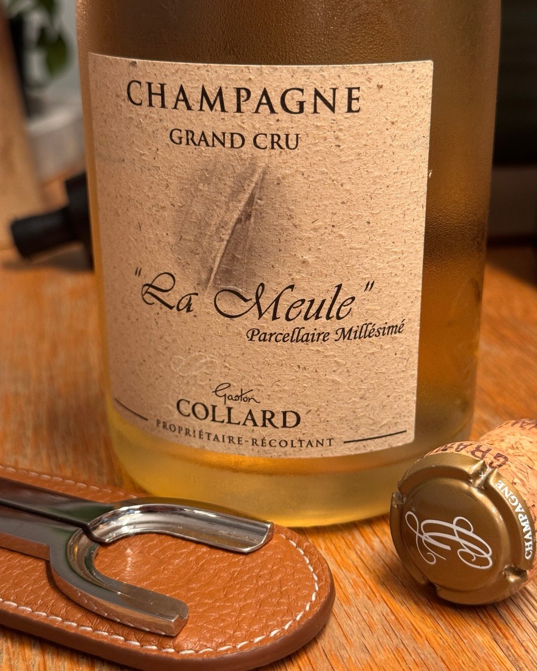 1 g/L Dosage bei einem Parzellen-Pinot Noir aus Bouzy. Fast sechs Jahre auf der Hefe. Weder filtriert noch geschönt. @champagnegastoncollard La Meule ist ein Parzellen-Millésime… (5)