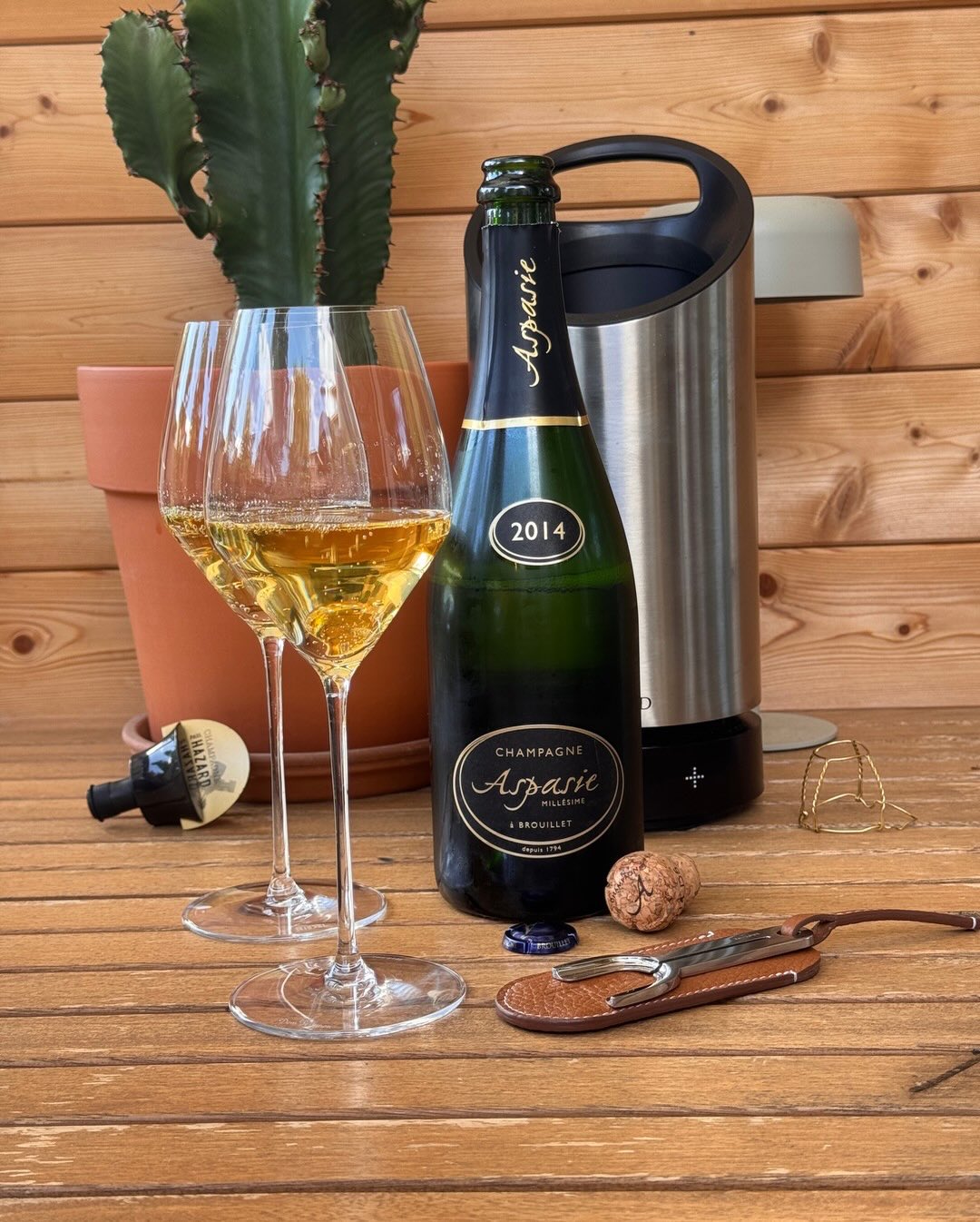 Teil zwei des Vintage-Vergleichs. Gleicher Winzer, ein Jahr später, was man im Glas sofort merkt. Wo der 2013er zitrisch und straff war, kommt der Millésime 2014 von champagneas…