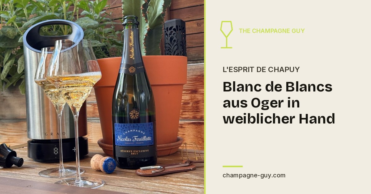 Champagne L'Esprit de Chapuy: Blanc de Blancs from Oger in Female Hands