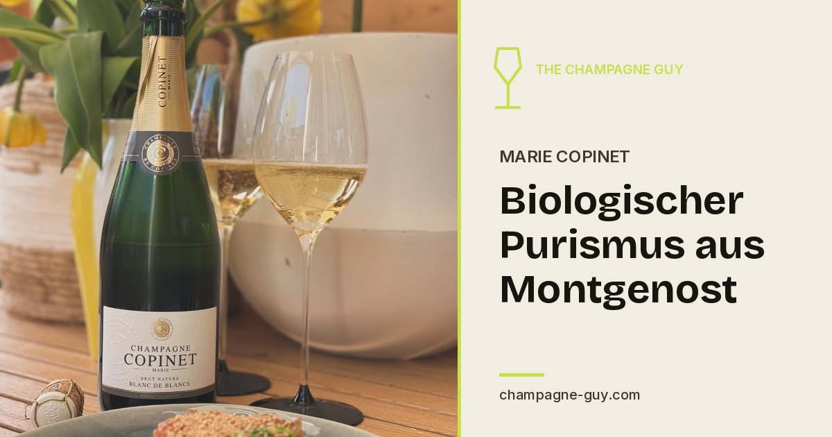 Champagne Marie Copinet: Organic Purism from Montgenost