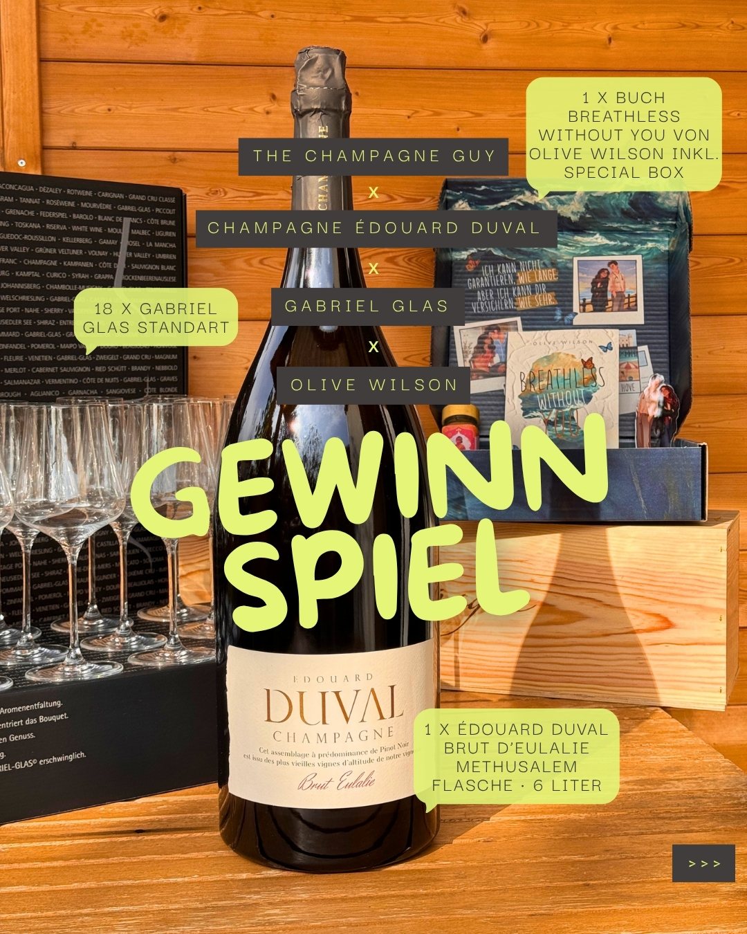 Der Gewinn: Methusalem von Edouard Duval, 18 Gabriel-Gläser und die Buch-Special-Box